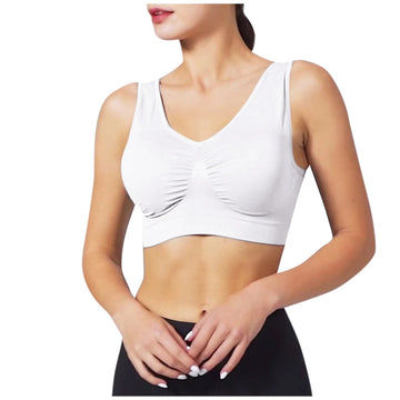 Double-layer bra vest with chest padding