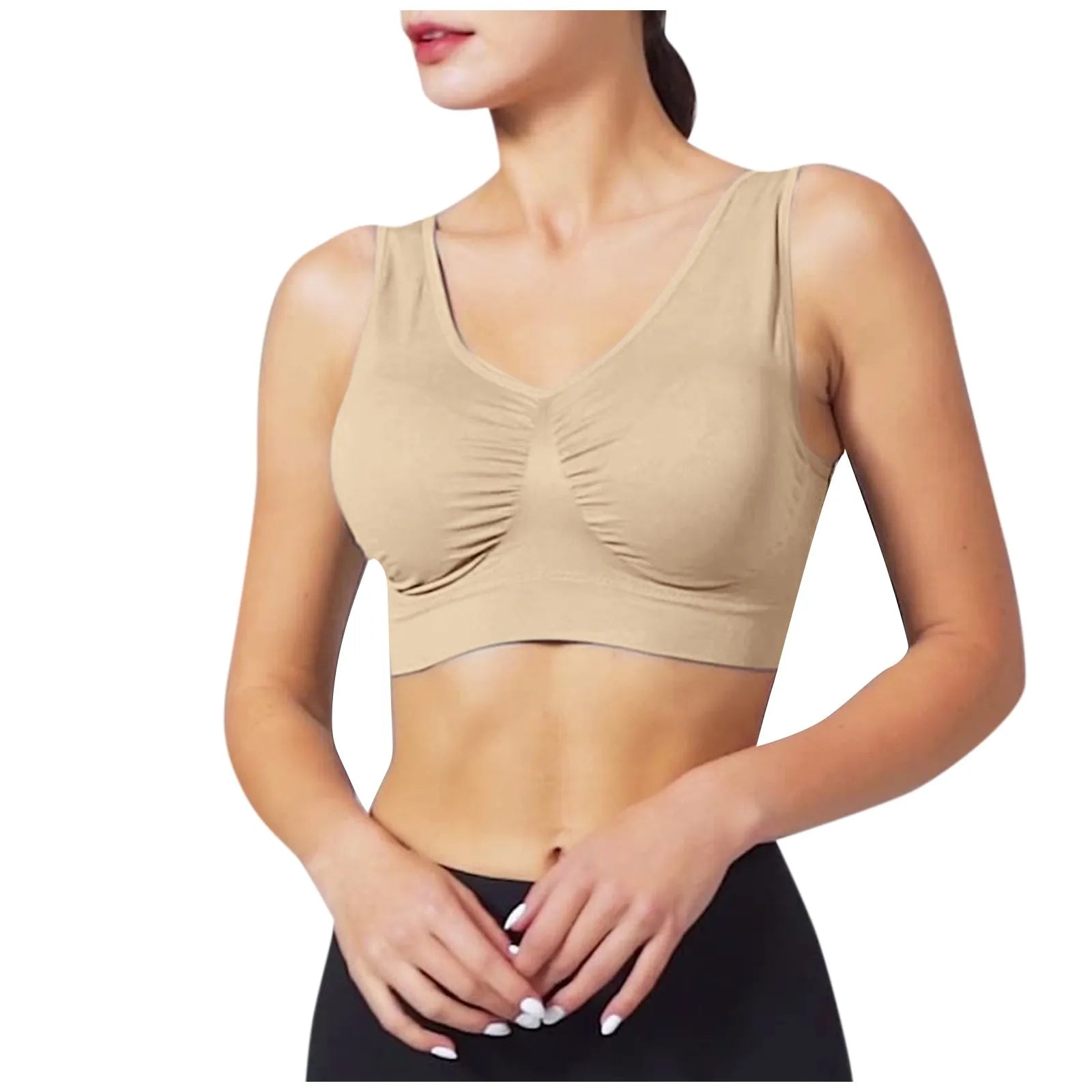 Double-layer bra vest with chest padding